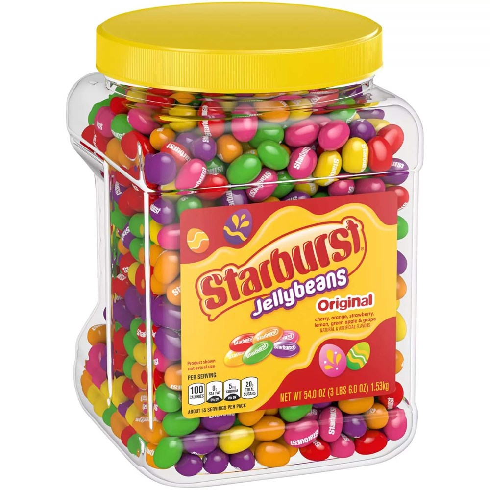 Starburst Jelly Beans Jar 54oz/1530g (Best By Apr 2025)