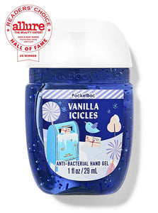 B&BW PocketBac Sanitizer Vanilla Icicles 1floz/29ml by Bath & Body Works