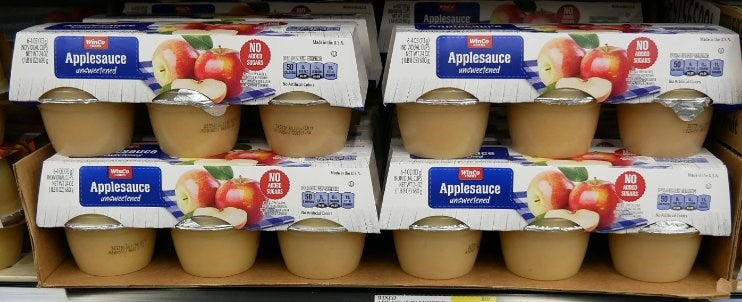 Winco Applesauce Unsweetened 6pk 24oz/680g (Best By 20 Nov 2023)