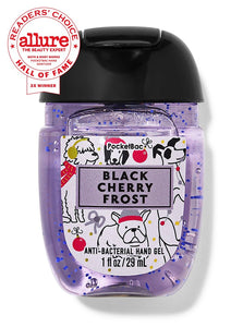 B&BW PocketBac Black Cherry Frost Sanitizer 1floz/29ml by Bath & Body Works