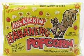 Ass Kickin Microwave Popcorn Habanero 3.5oz/99g