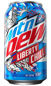 Mountain Dew Liberty Chill 12floz/355ml LIMITED EDITION