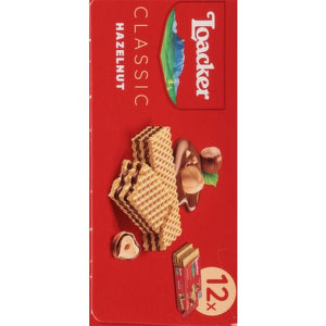 Loacker Classic Crispy Wafers, Hazelnut 1.59oz/45g