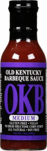 OKB Old Kentucky BBQ Sauce - Medium 14oz/396g (Best By Feb 25)