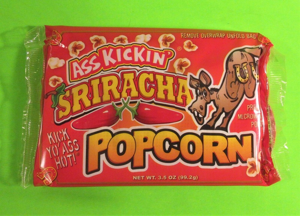 Ass Kickin Microwave Popcorn Sriracha 3.5oz/99g