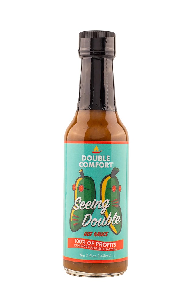 Hot Ones Seeing Double Hot Sauce by Double Comfort Foods 5floz