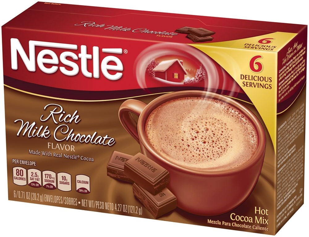 Nestle Hot Cocoa Mix Rich Milk Chocolate 6pk 4.27oz/121.2g
