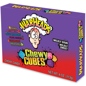 Warheads Chewy Cubes TBX 4oz/113g