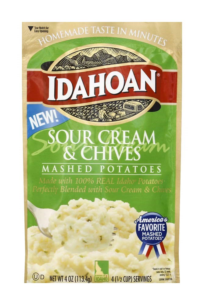 Idahoan Sour Cream & Chives Mashed Potatoes 4oz/113.4g