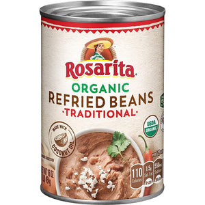 Rosarita Organic Refried Beans Traditional 16oz/454g (Best Before 26 Feb 2025)