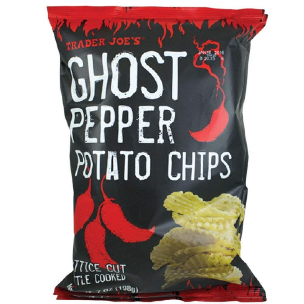 Trader Joes Ghost Pepper Potato Chips 7oz/198g