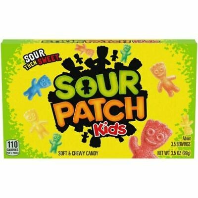 Sour Patch Kids Soft & Chewy Candy Original TBX 3.5oz/99g Best Before (26 nov 23)