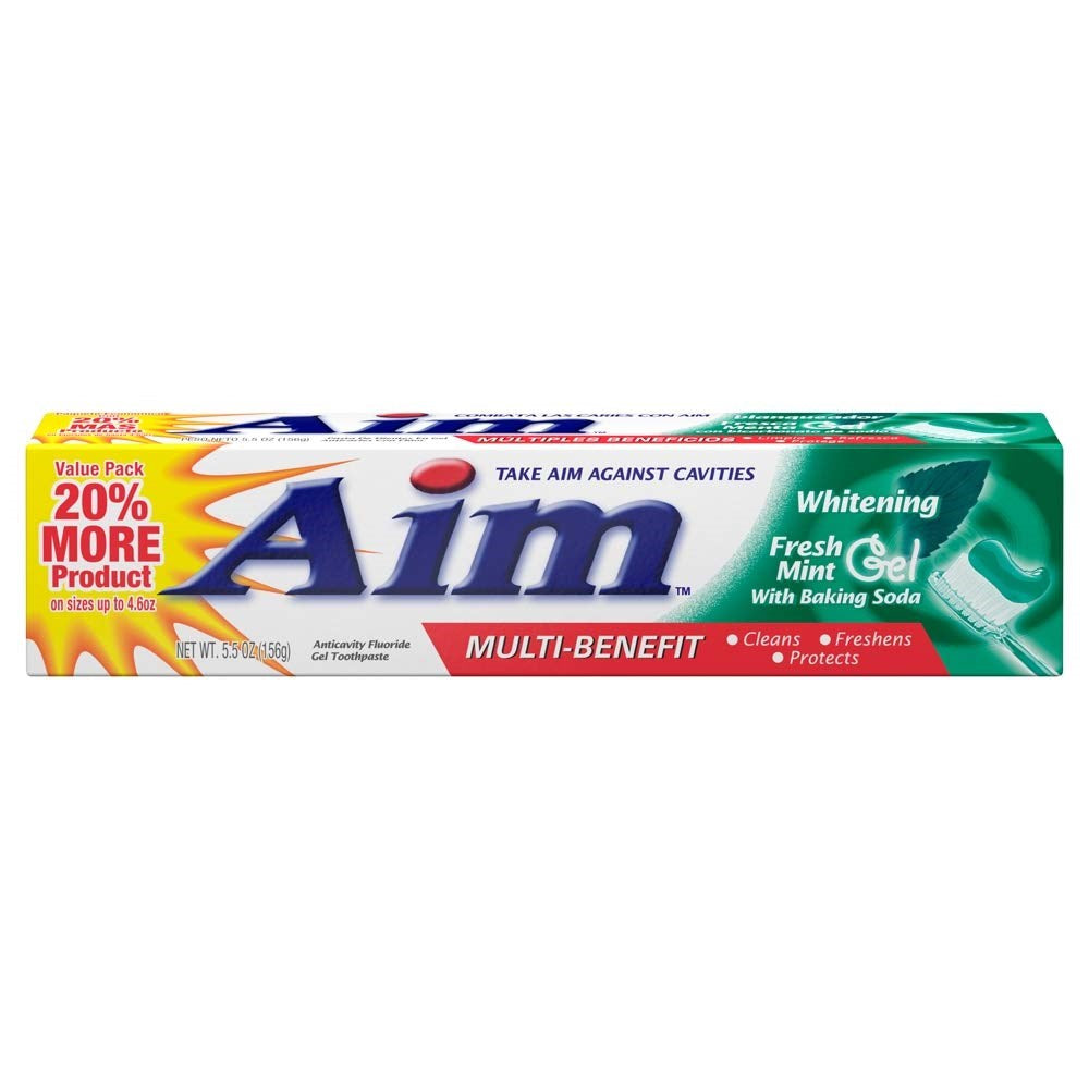 Aim Toothpaste Whitening Fresh Mint 5.5oz/156g