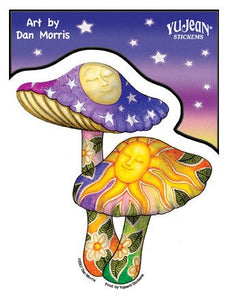 Yujean Dan Morris Mushrooms Sticker