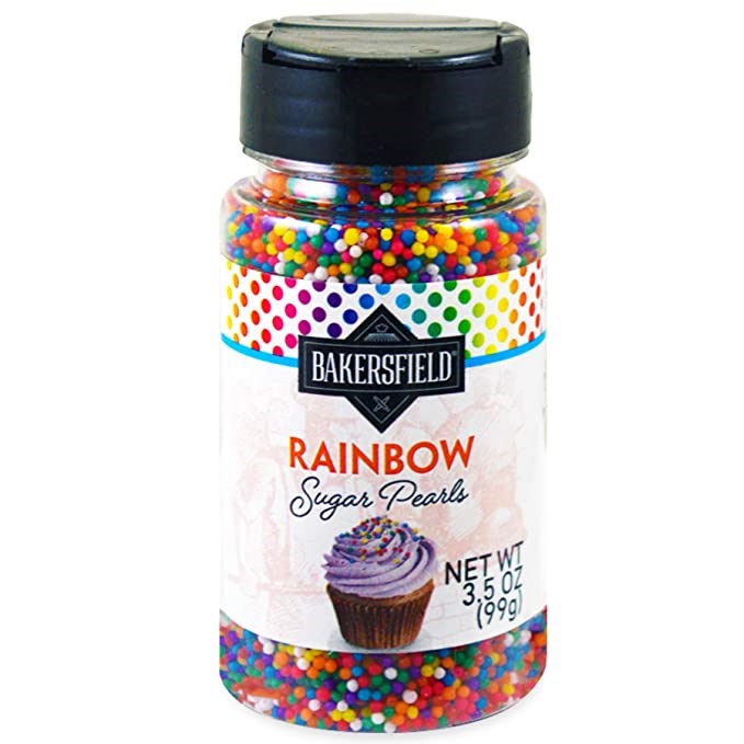 Bakersfield Rainbow Sugar Pearls 3.5oz/99g