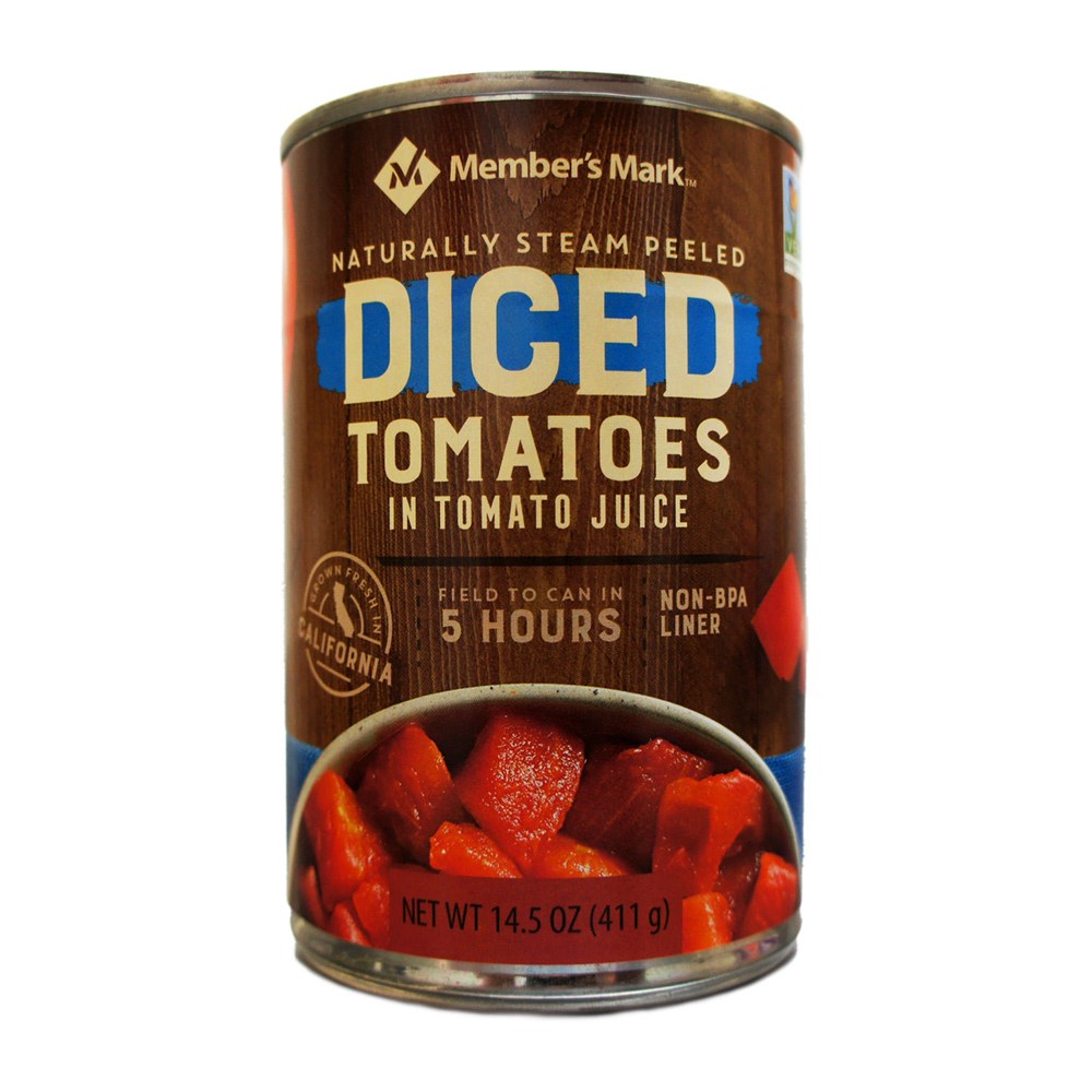 Members Mark Diced Tomatoes can 14.5oz/411g