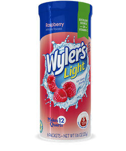 Wylers Light  Drink Mix Raspberry Canister 1.16oz/33g