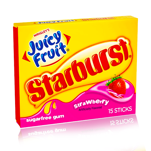 Wrigleys Juicy Fruit Starburst Gum 15 stick
