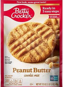 Betty Crocker Cookie Mix Peanut Butter 17.5oz/496g