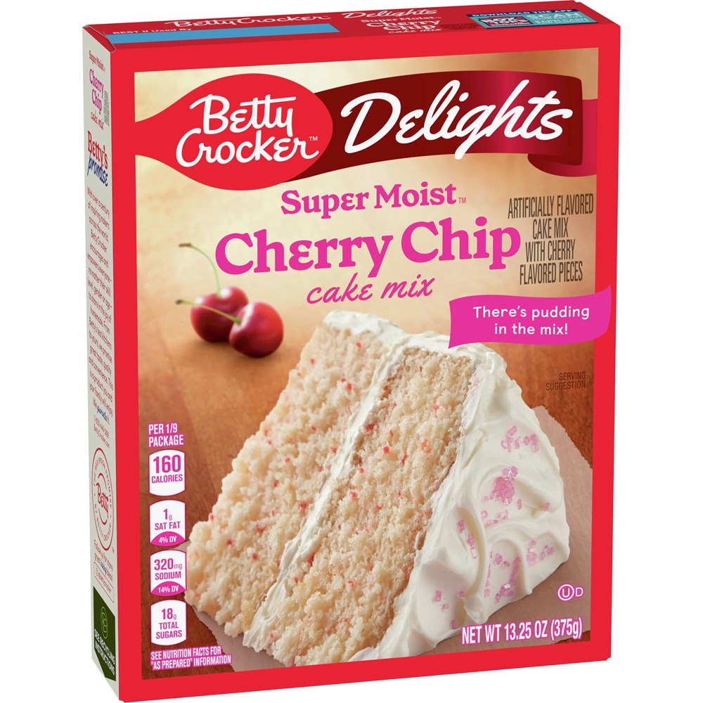 Betty Crocker Cake Mix Delights Cherry Chip 13.25oz/375g