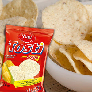 Tosti Arepa Queso y Mantequilla chips 28g