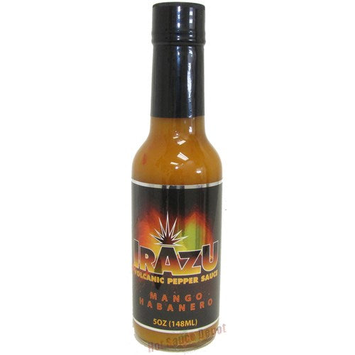 Irazu Volcanic Pepper Sauce Mango Habanero 5oz/148ml